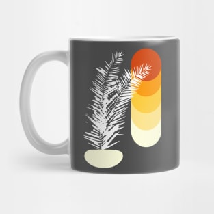 Minimalist Abstract Nature Art #19 Mid-Century House Plant Mug